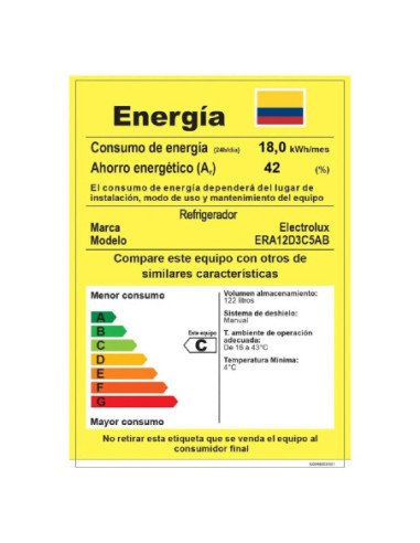Mini Bar Electrolux 122 Litros Frost negro ERA12D3C5AB 2
