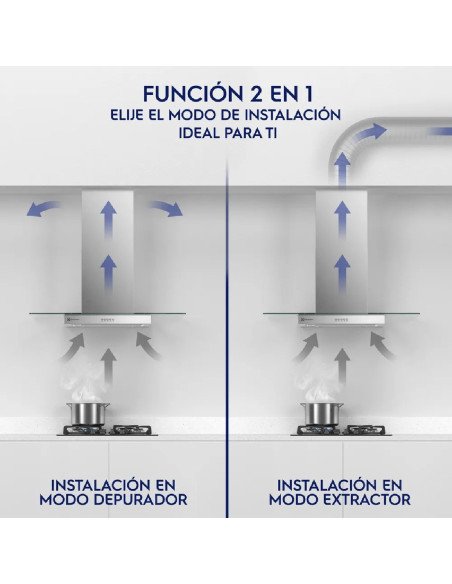 Campana Extractora Electrolux 60cm Pared 3 Velocidades CE6VX 5