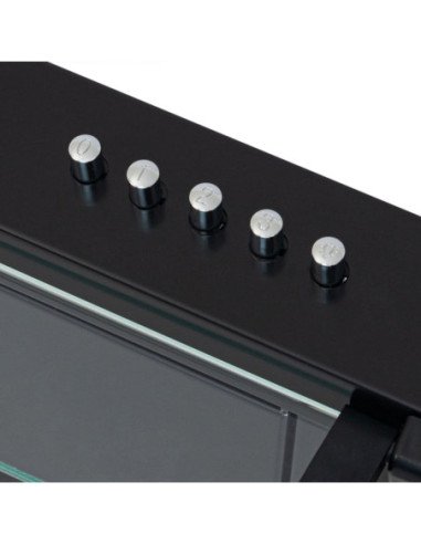 Campana Extractora Challenger 76cm Horizontal 3 Velocidades Negra CX 4572 NEGRA 5