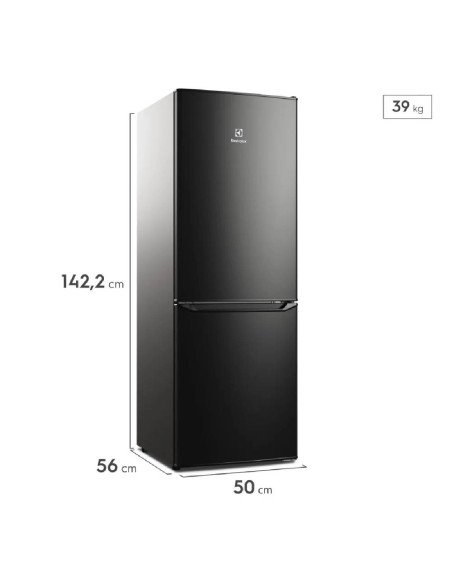 Nevera Electrolux 166 Litros Botton Freezer Black ERB163HB