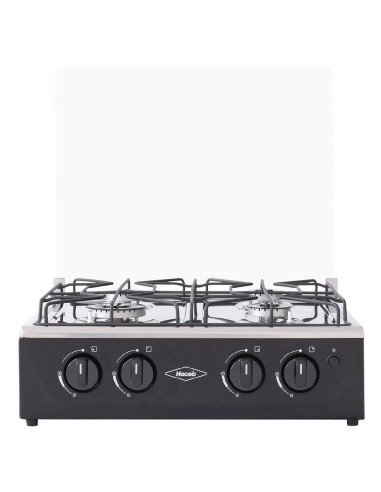 Estufa de Mesa Haceb 4 Puestos Avellana Gas Natural Negra