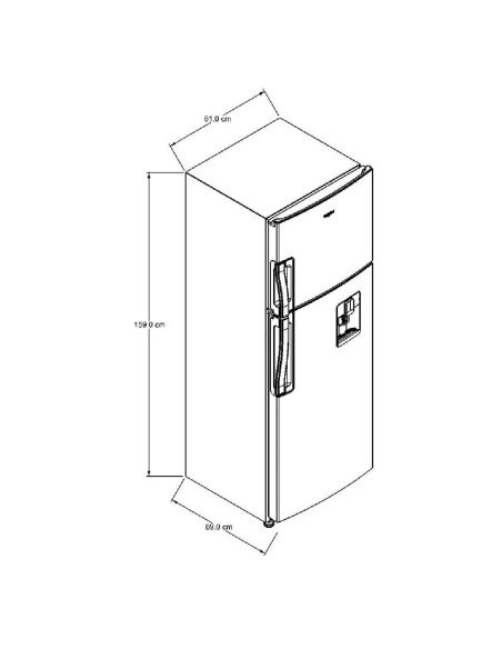 Nevera Whirlpool 2649 Litros No Frost Top Mount Negra Onyx WRW25CKTMB 7