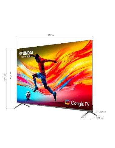 Televisor Hyundai 70 pulgadas QLED 4K UHD Smart TV Google HYLED7007QG
