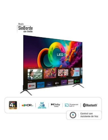 Televisor Hyundai 70 pulgadas QLED 4K UHD Smart TV Google HYLED7007QG