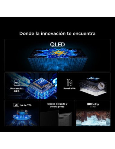 Televisor TCL 55 pulgadas QLED Premium Google 55P7L 4