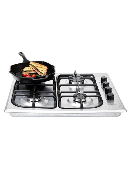 Cubierta de Empotrar Haceb 60X51 Sesamo CUB SE 6051 INOX HF GN 9